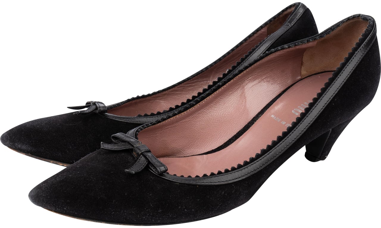 Miu Miu Miu Miu Black Suede Heels (35,5) Divers