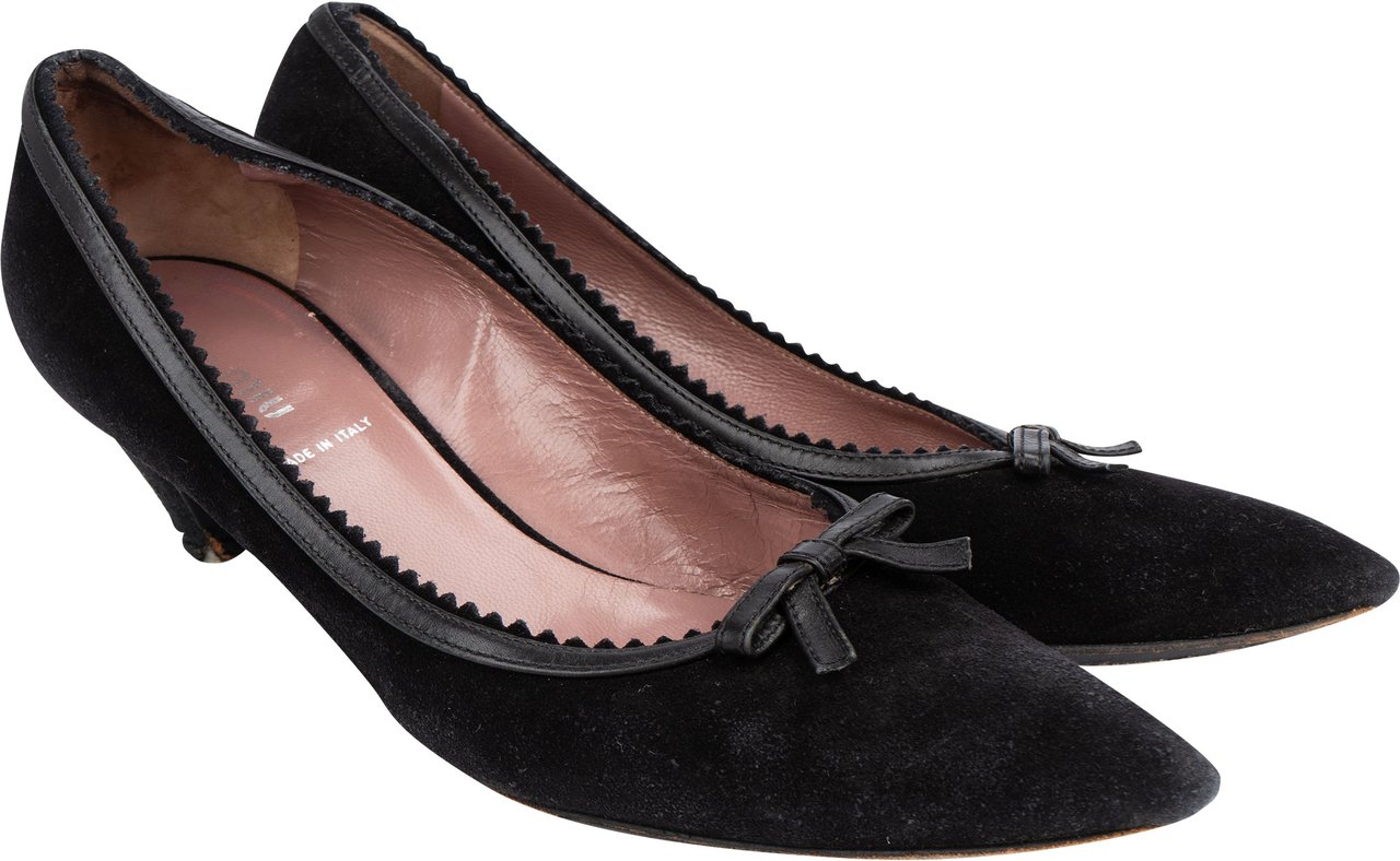 Miu Miu Miu Miu Black Suede Heels (35,5) Divers