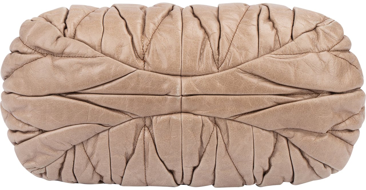 Miu Miu Miu Miu Quilted Leather City Handbag Donkergrijs