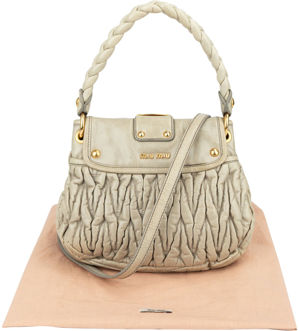Miu Miu Miu Miu Quilted Leather City Handbag Divers