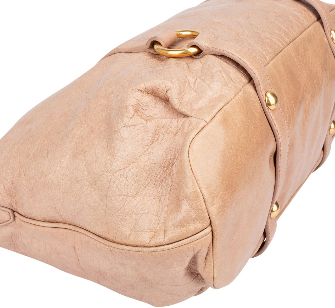 Miu Miu Miu Miu Classic Leather City Handbag Rood