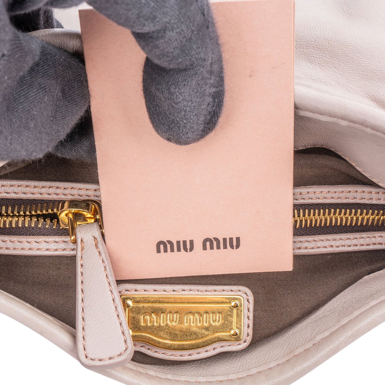 Miu Miu Miu Miu Quilted Lilac Leather City Handbag Paars