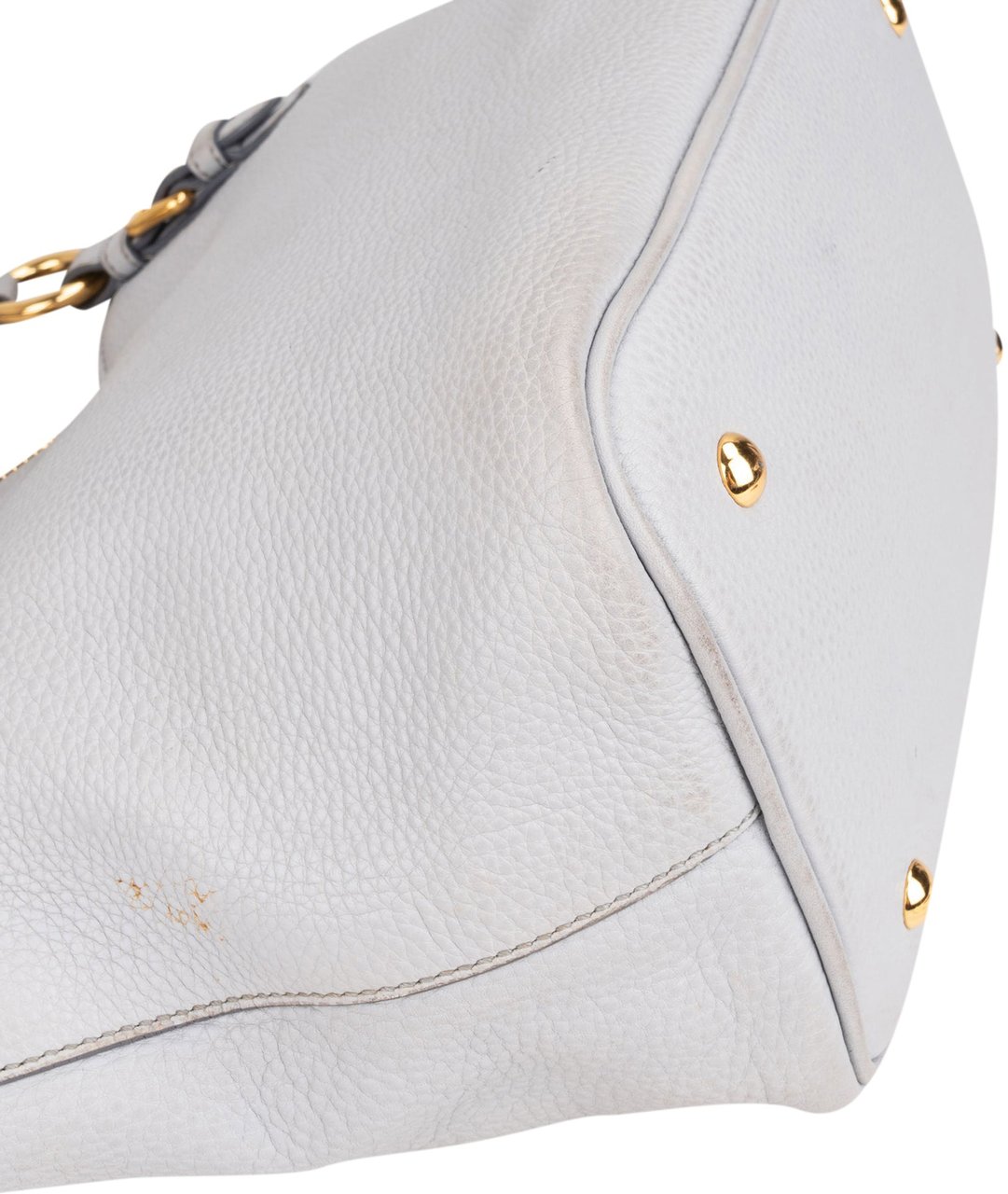 Miu Miu Miu Miu Grey Leather City Handbag Donkergrijs