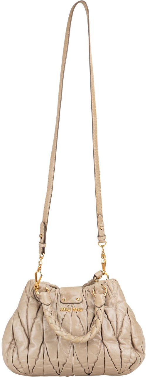 Miu Miu Miu Miu Quilted Leather City Handbag Divers