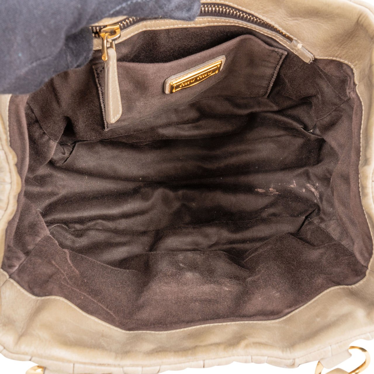 Miu Miu Quilted Leather City Handbag Divers