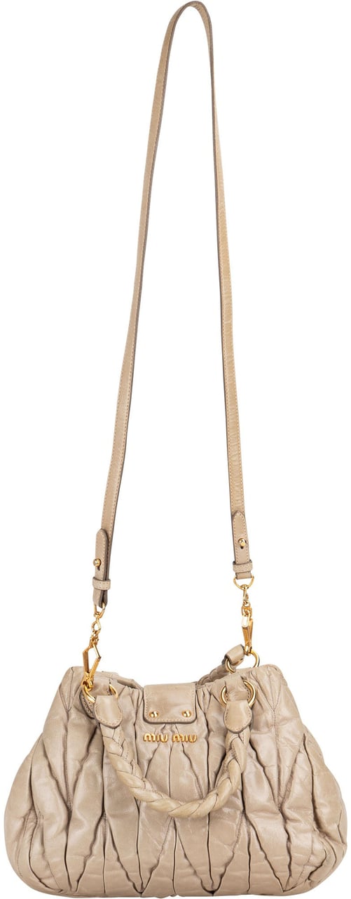Miu Miu Quilted Leather City Handbag Divers