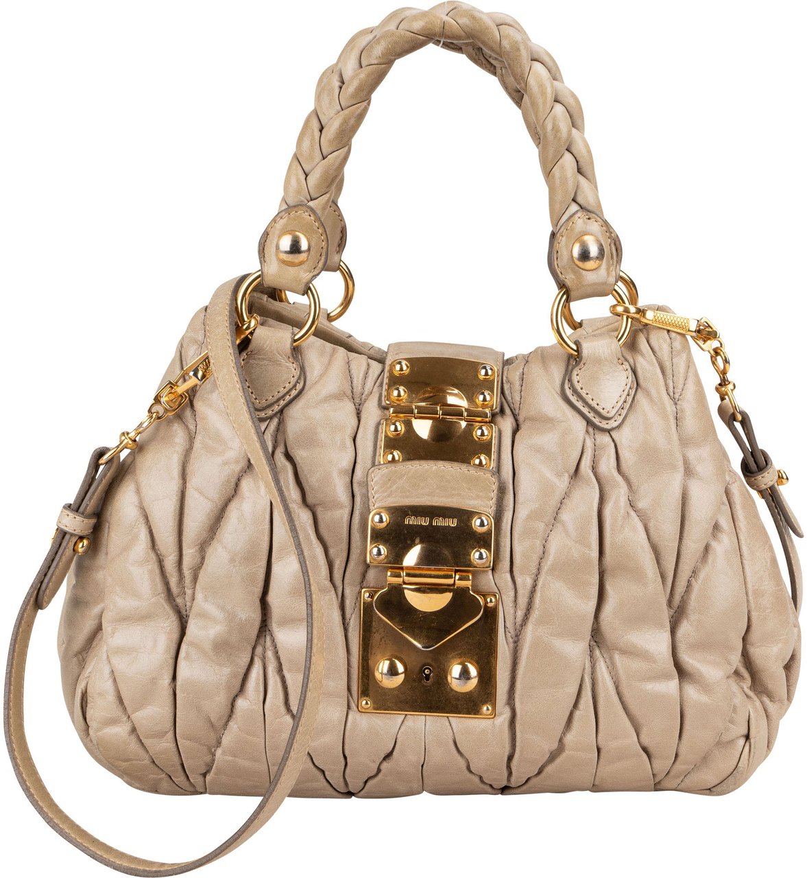 Miu Miu Quilted Leather City Handbag Divers