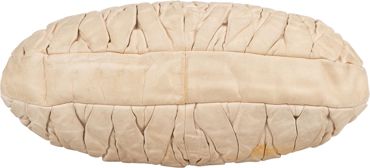 Miu Miu Miu Miu Quilted Leather City Handbag Beige