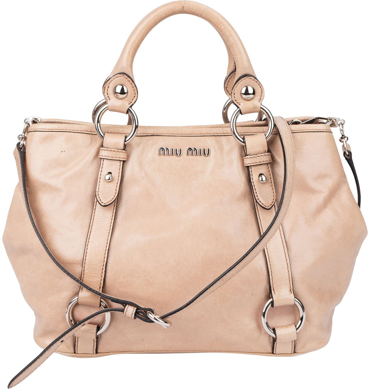 Miu Miu Miu Miu Classic Leather City Handbag Divers
