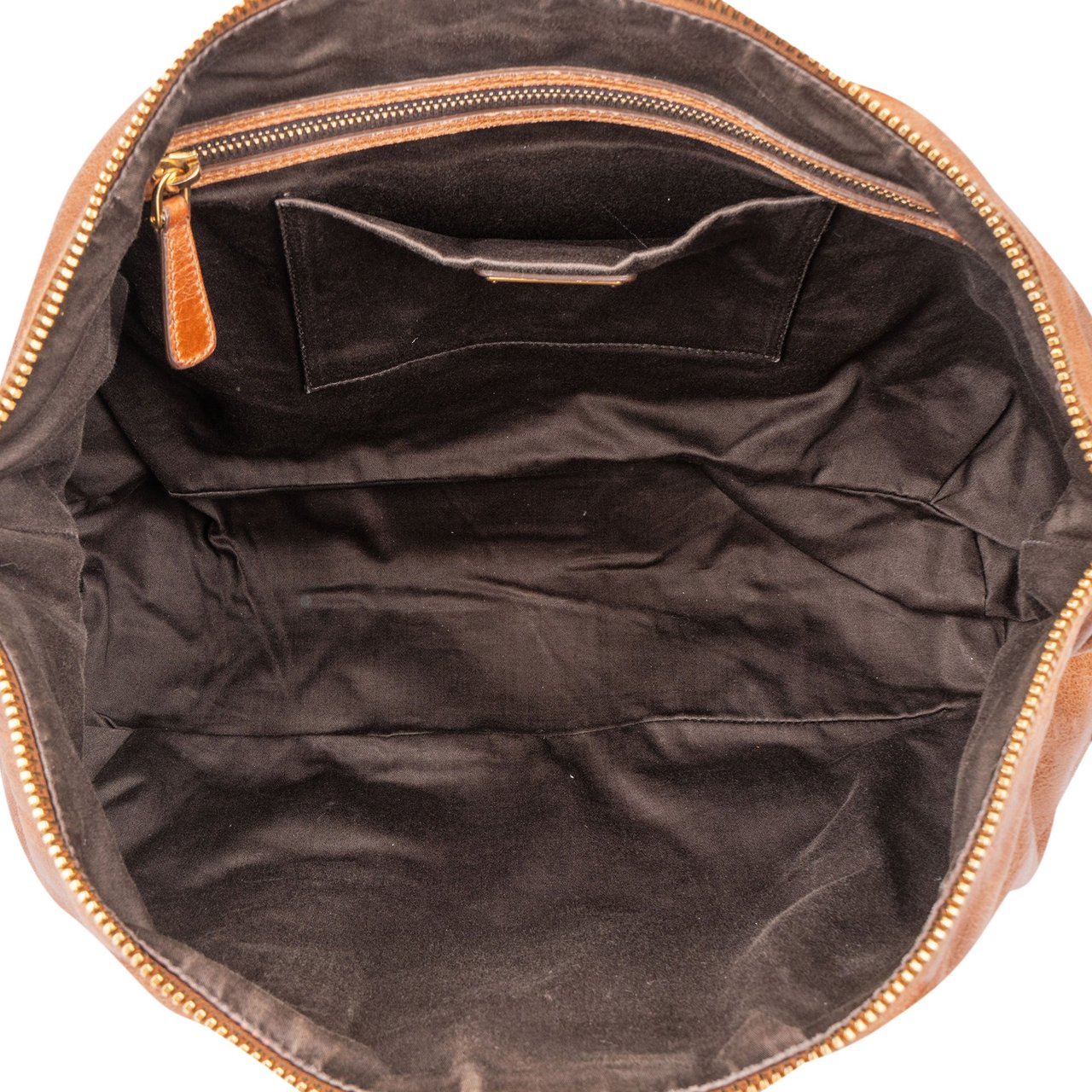 Miu Miu Miu Miu Brown Leather City Handbag Bruin