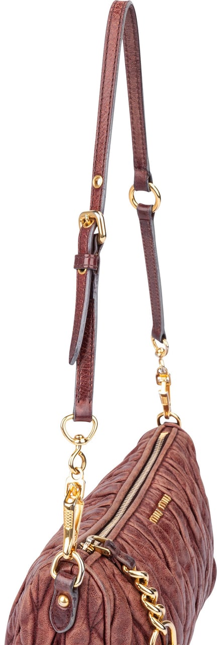 Miu Miu Miu Miu Quilted Leather Padlock Shoulder Bag Divers