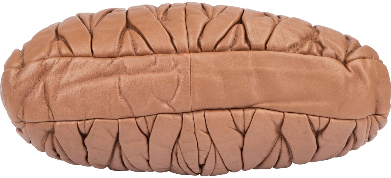 Miu Miu Miu Miu Quilted Leather City Handbag Bruin