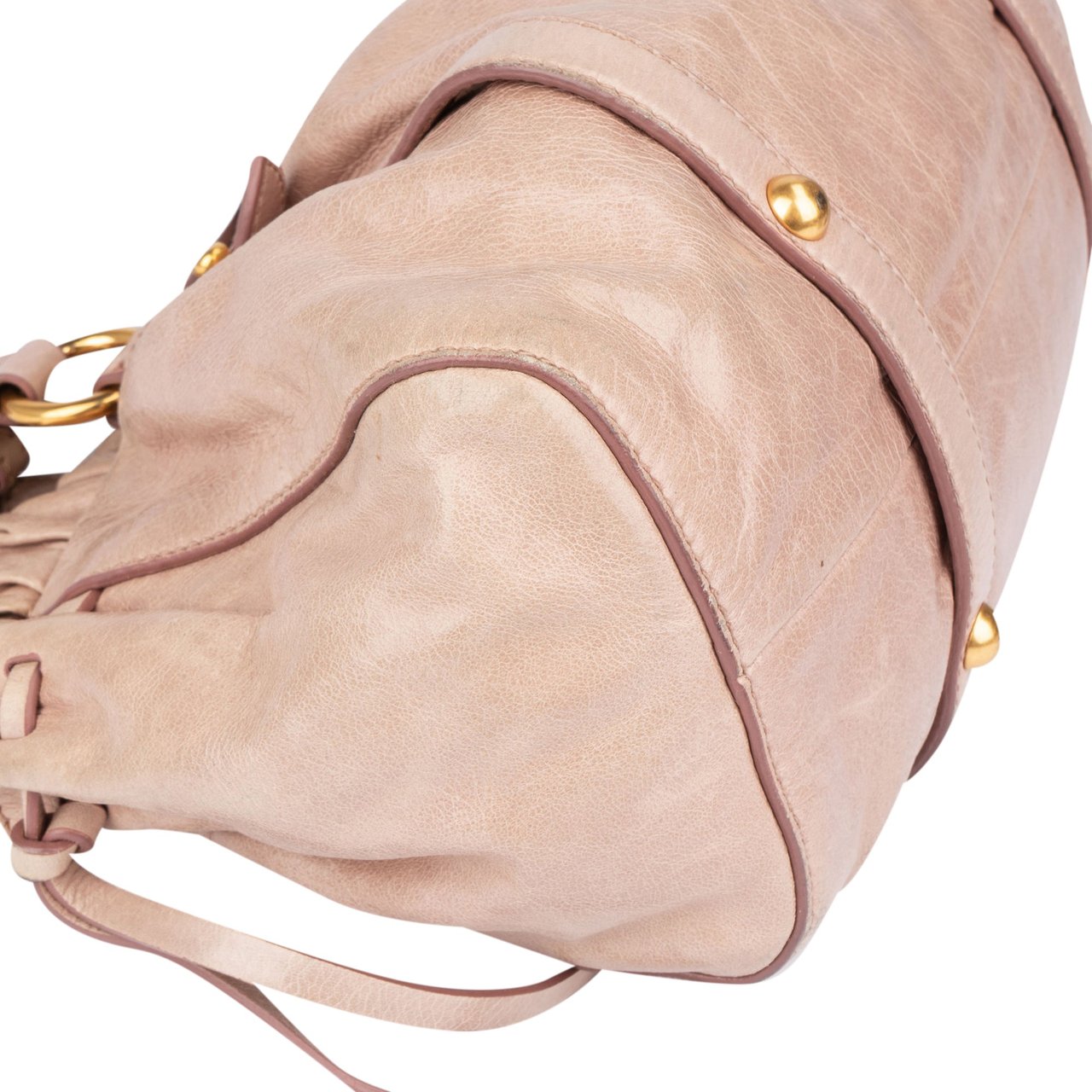 Miu Miu Miu Miu Leather City Handbag Rood