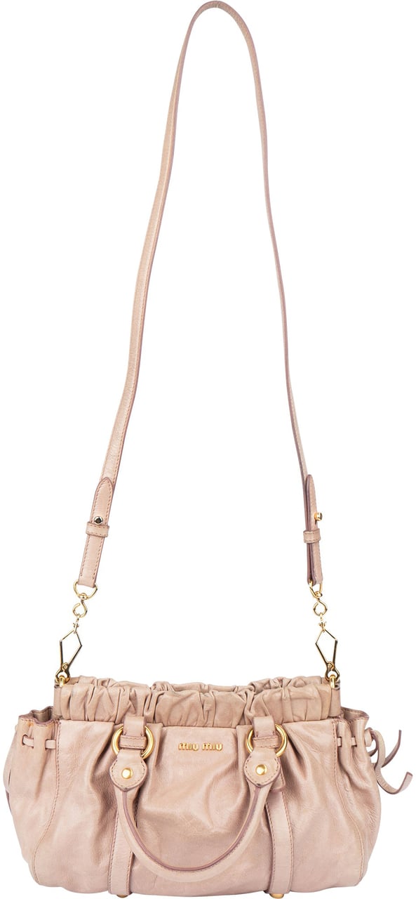 Miu Miu Miu Miu Leather City Handbag Rood