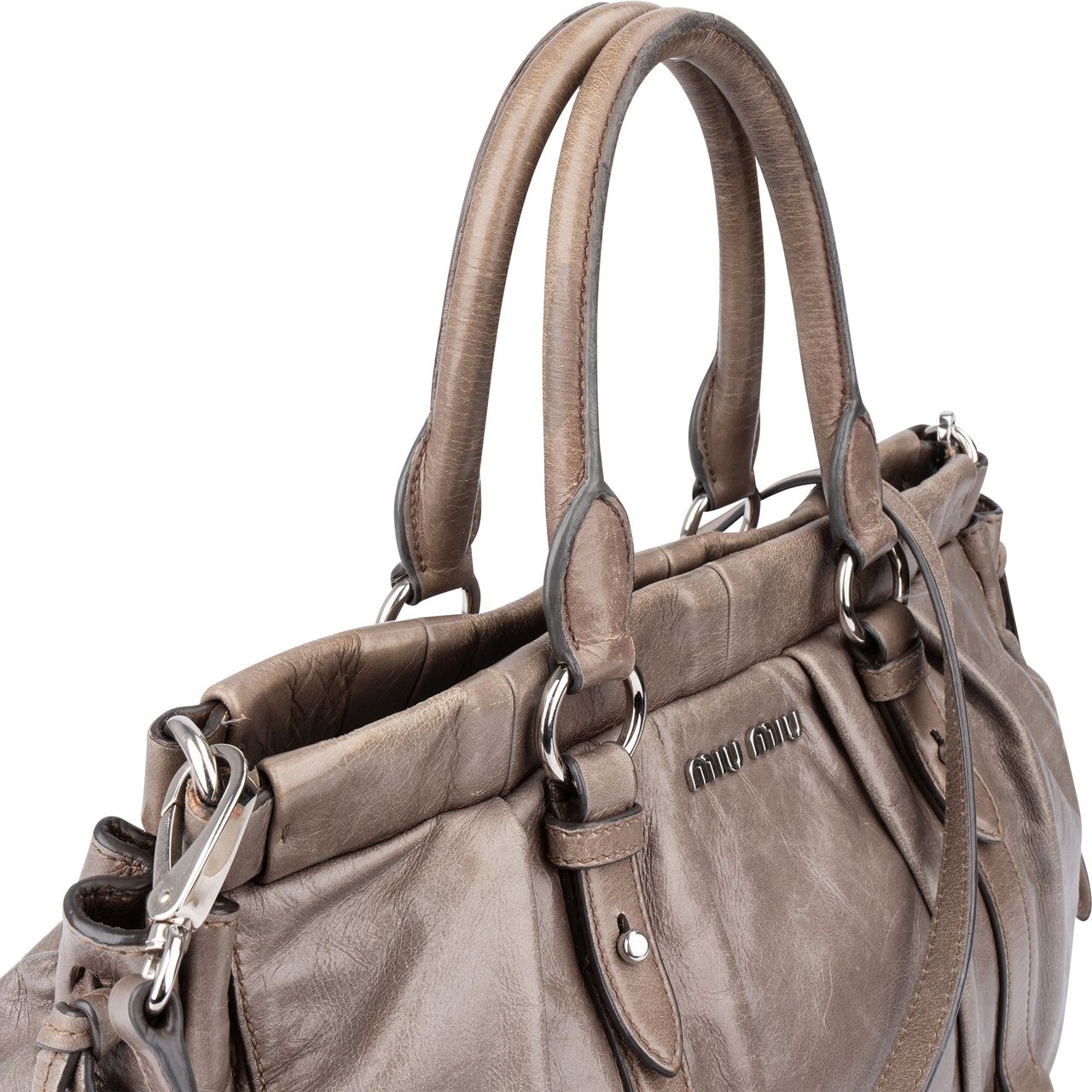 Miu Miu Miu Miu Classic Leather City Handbag Divers