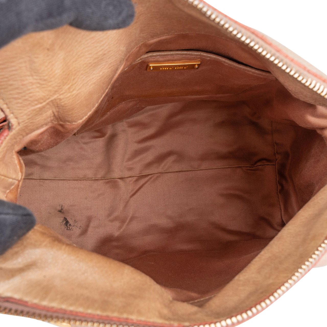 Miu Miu Miu Miu Pink Leather City Handbag Rood