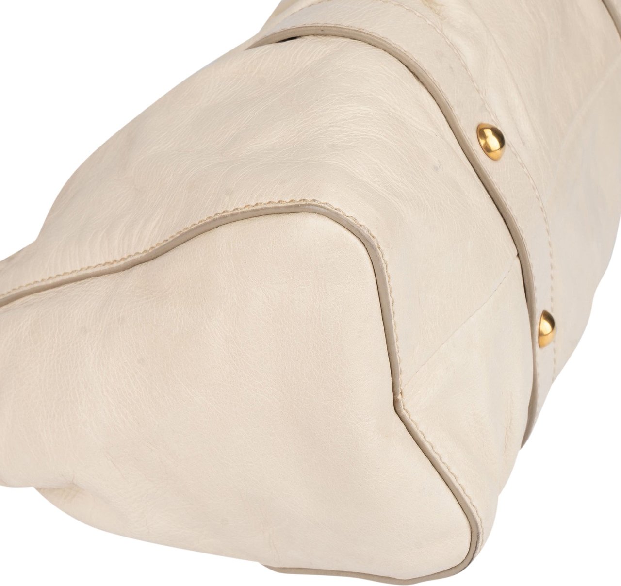 Miu Miu Miu Miu Leather City Handbag Wit