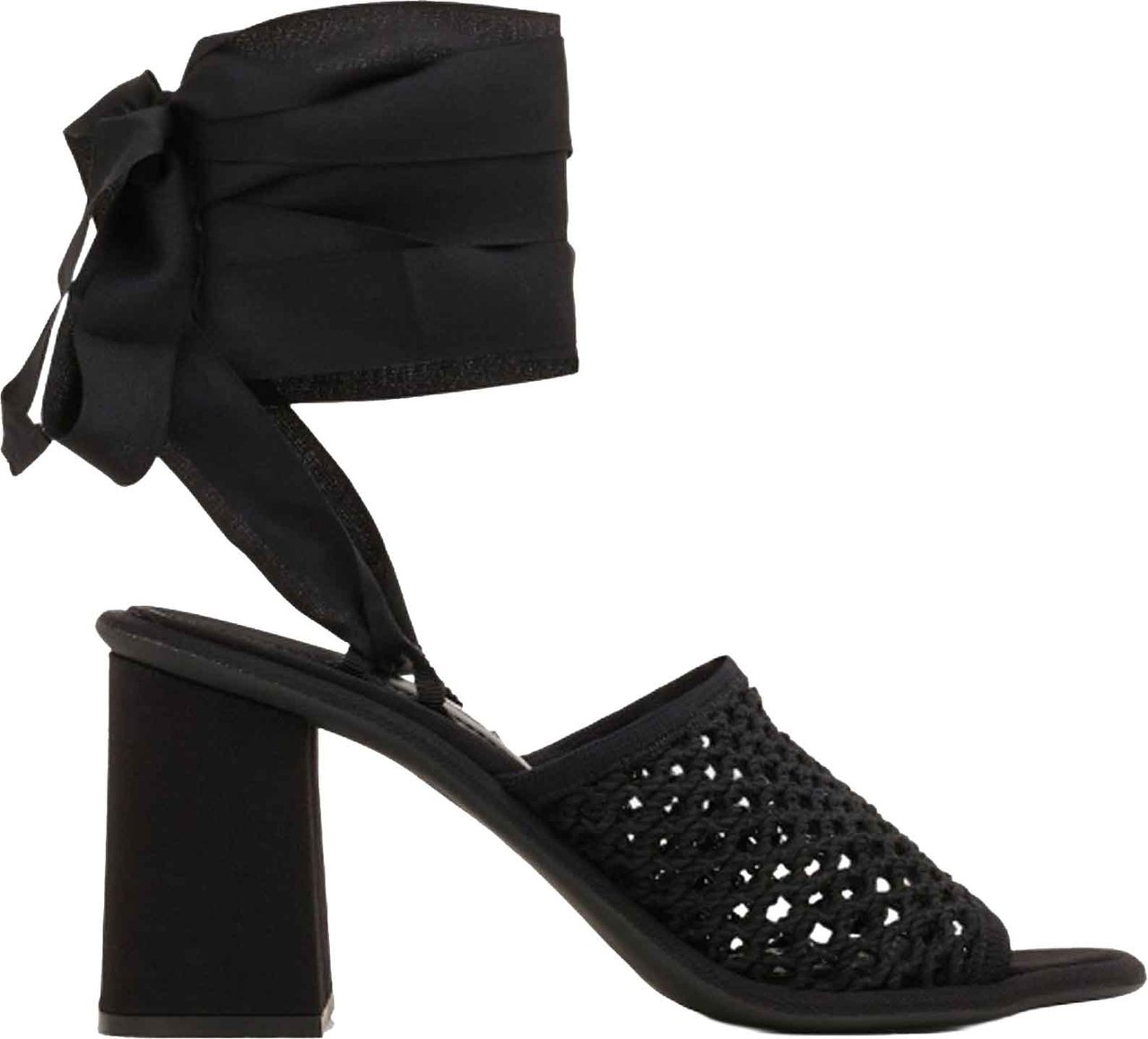 Miu Miu Macrame Sandals Zwart