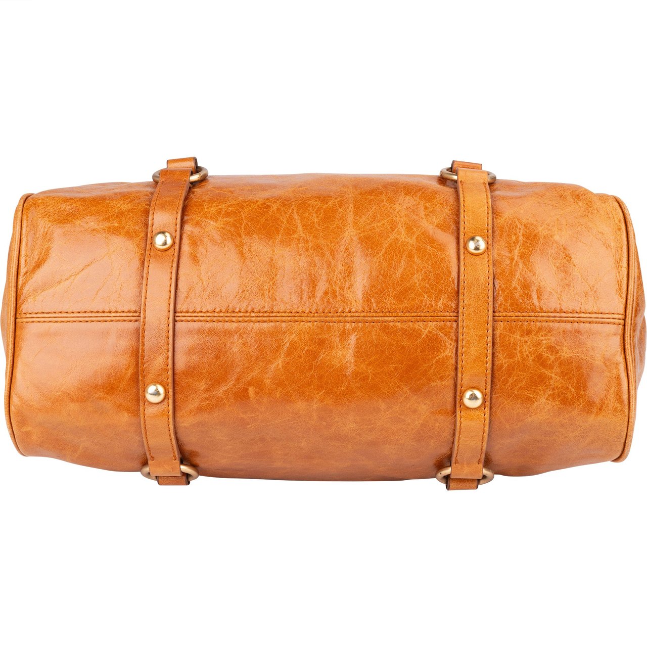 Miu Miu Miu Miu Vitello Lux Bow Satchel City Handbag Bruin