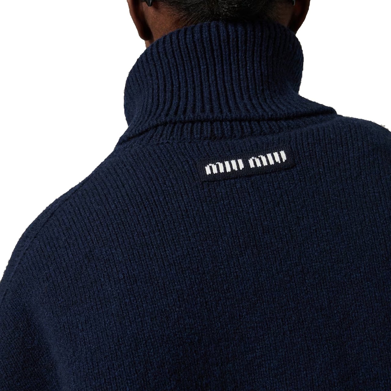 Miu Miu Wool-Cashmere Rollneck Sweater Divers