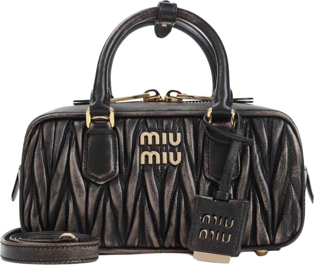 Miu Miu Lamb Leather Shoulder Bag Divers