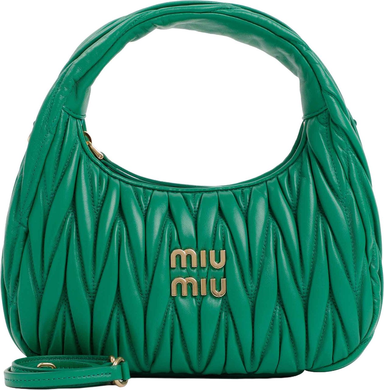 Miu Miu Small Wander Matelassé Hobo Bag Divers