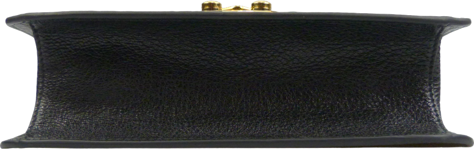 Miu Miu Shoulder Bag in Pelle Martellata Nera Zwart