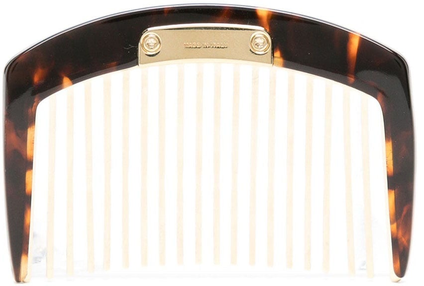 Miu Miu Miu Miu Hair Tortoiseshell Hair Comb Bruin