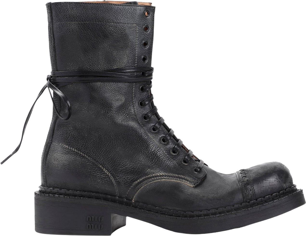 Miu Miu Miu Miu Laced Ankle Boots Divers