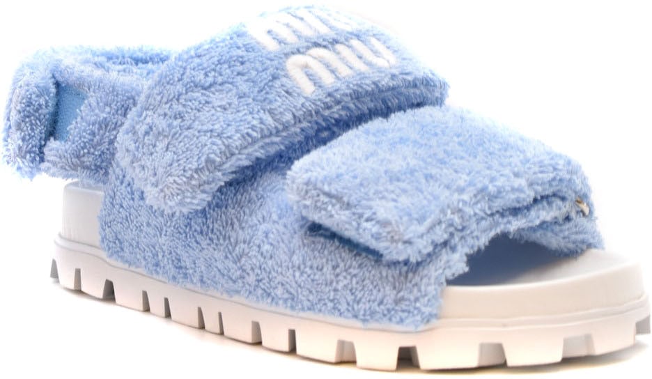 Miu Miu Sandal Cyan Cyaan