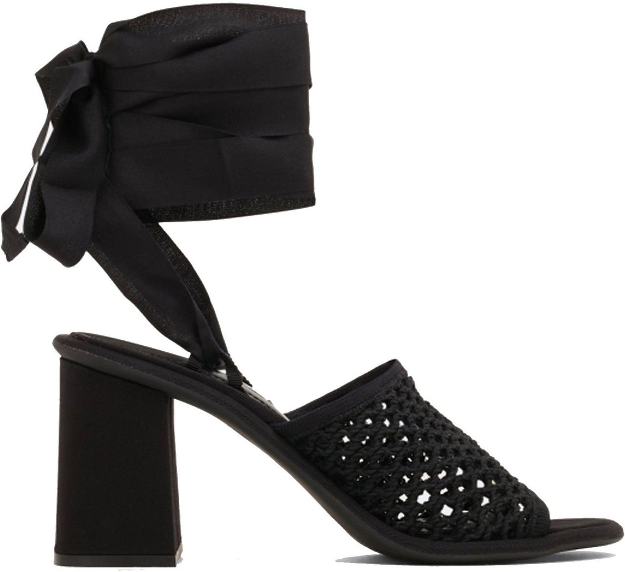 Miu Miu Miu Miu Macrame Sandals Zwart