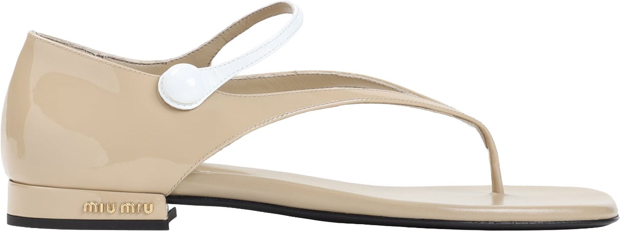 Miu Miu Miu Miu Calf Leather Sandals Divers