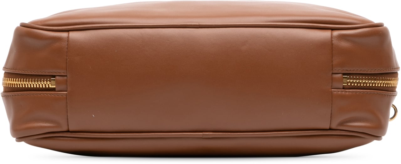 Miu Miu Large Soft Calf Softy Beau Top Handle Bag Bruin