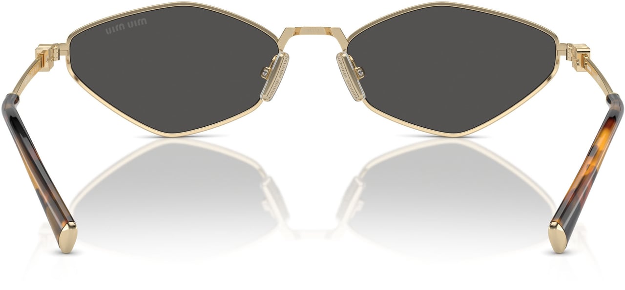 Miu Miu 0mu 56zs Angular Geometric Sunglasses Grijs