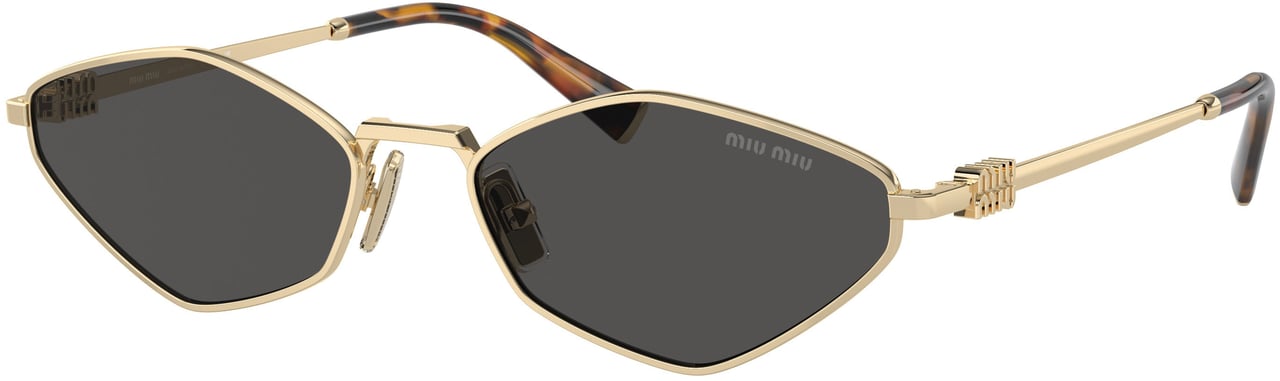 Miu Miu 0mu 56zs Angular Geometric Sunglasses Grijs