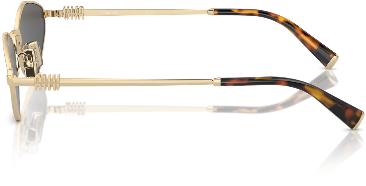 Miu Miu 0mu 56zs Angular Geometric Sunglasses Grijs