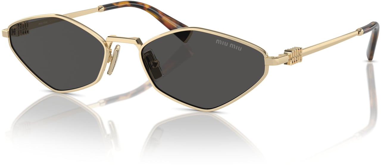 Miu Miu 0mu 56zs Angular Geometric Sunglasses Grijs