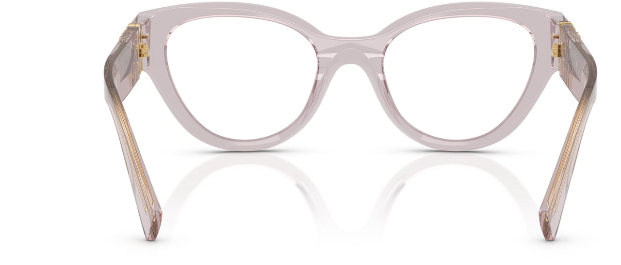 Miu Miu 0mu 01vv Translucent Acetate Cat-Eye Sunglasses Roze