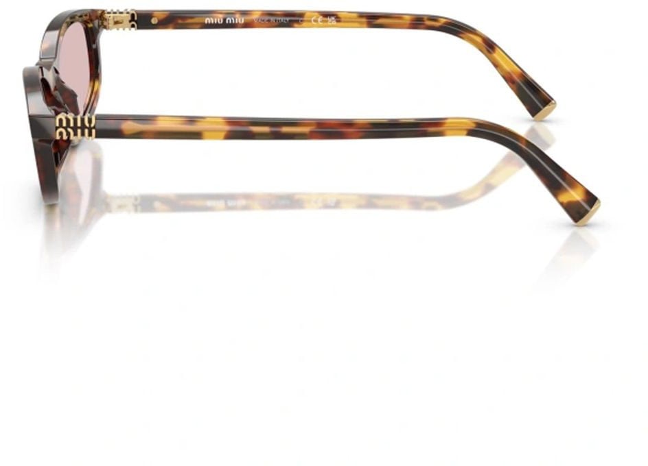 Miu Miu 0mu A06s Rectangular Tortoiseshell Acetate Sunglasses Grijs