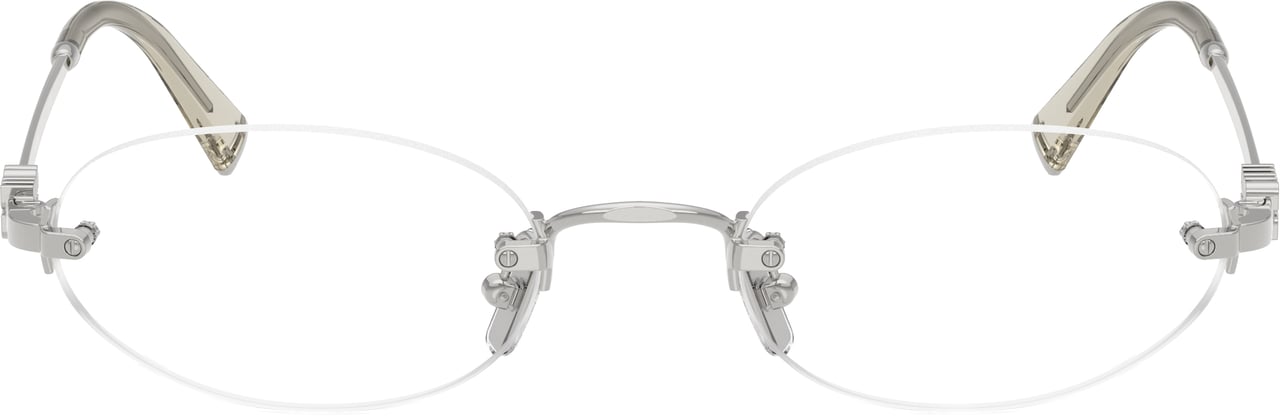 Miu Miu 0mu 53wv Rimless Oval Eyeglasses Wit