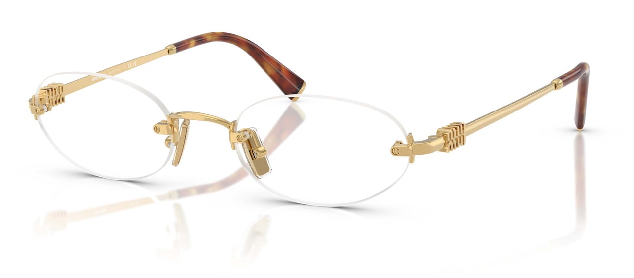 Miu Miu 0mu 53wv Rimless Oval Sunglasses Wit