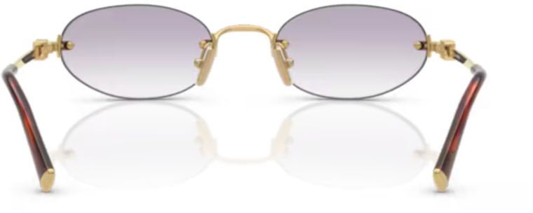 Miu Miu 0mu A54s Oval-Shaped Sunglasses Wit