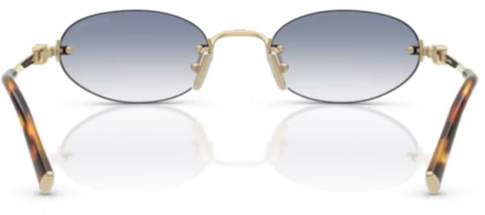 Miu Miu 0mu A54s Gradient Blue Lens Oval Sunglasses Wit