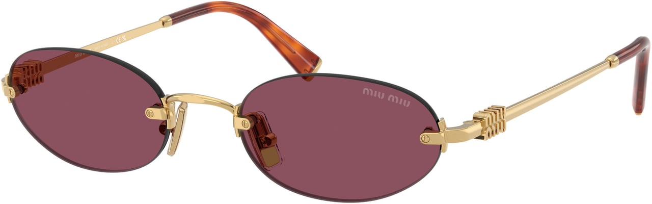 Miu Miu 0mu A54s Rimless Sunglasses Maroon