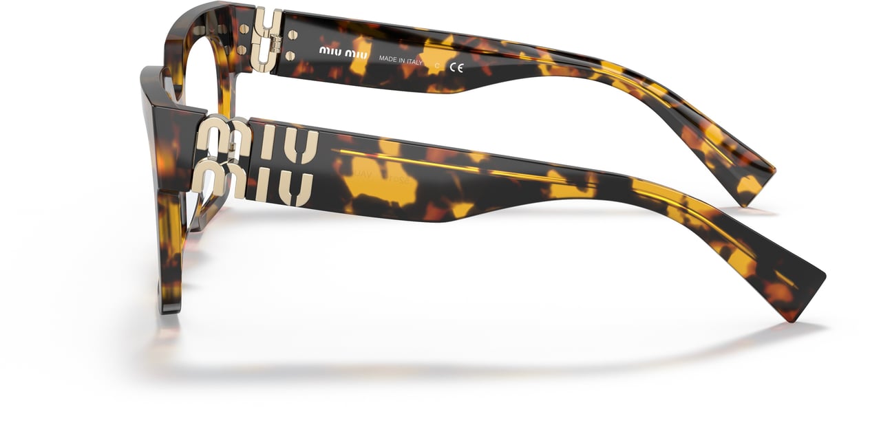Miu Miu 0mu 04uv Bold Oversized Square Tortoiseshell Sunglasses Rood