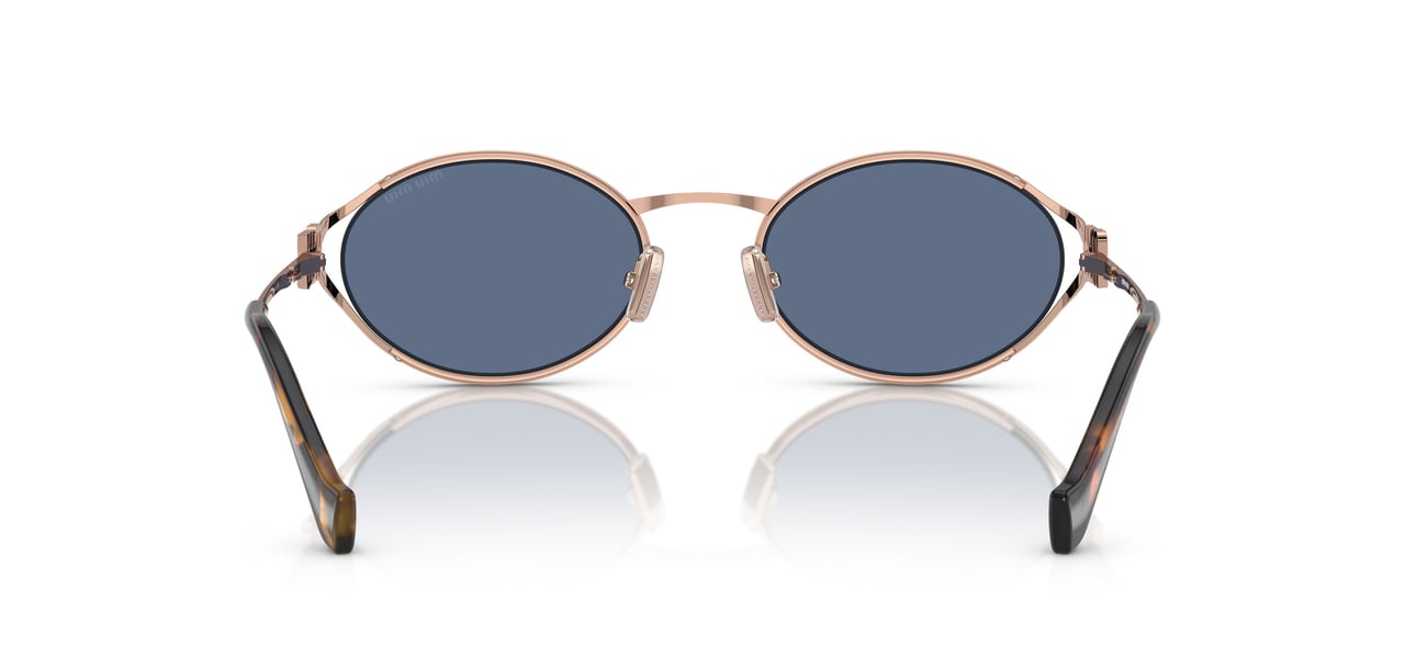 Miu Miu 0mu 52ys Oval Sunglasses Blauw