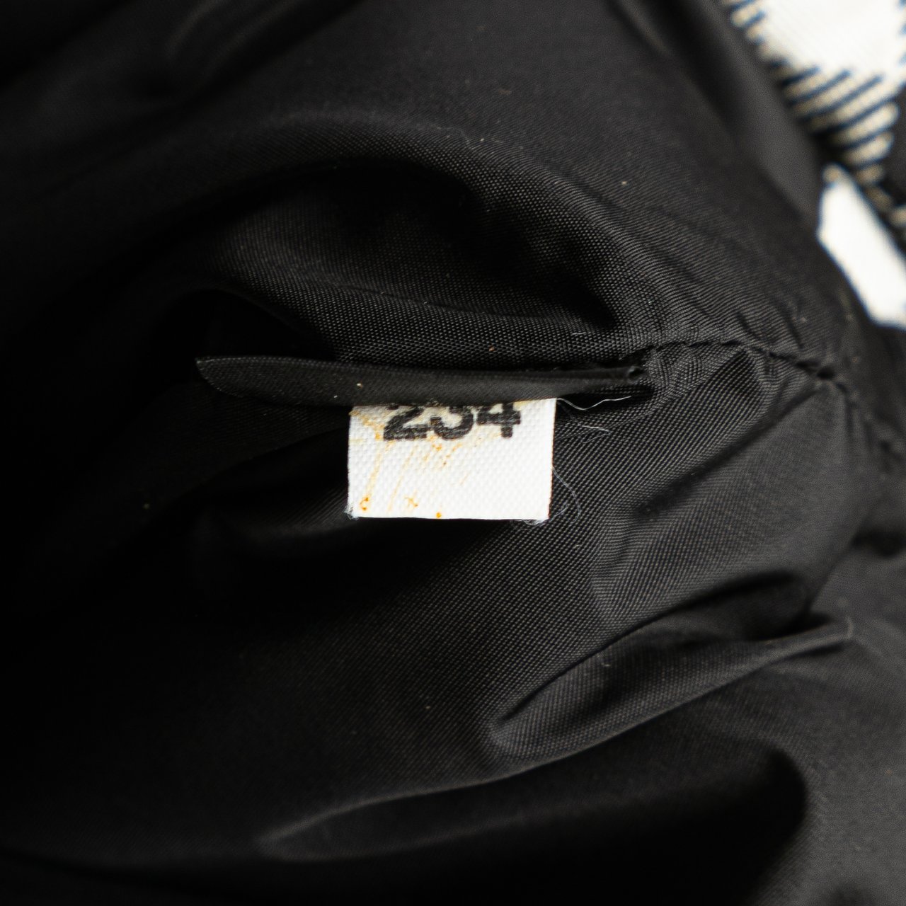 Miu Miu Nylon Gingham Drawstring Pouch Blauw