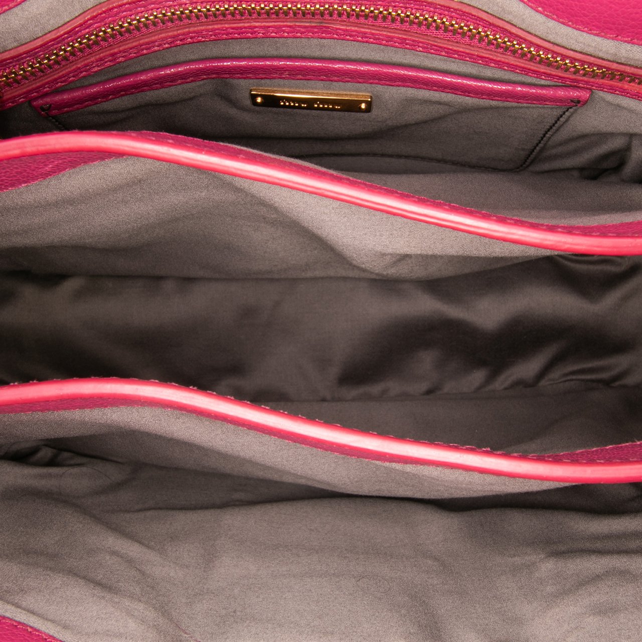 Miu Miu Goatskin Madras Satchel Roze