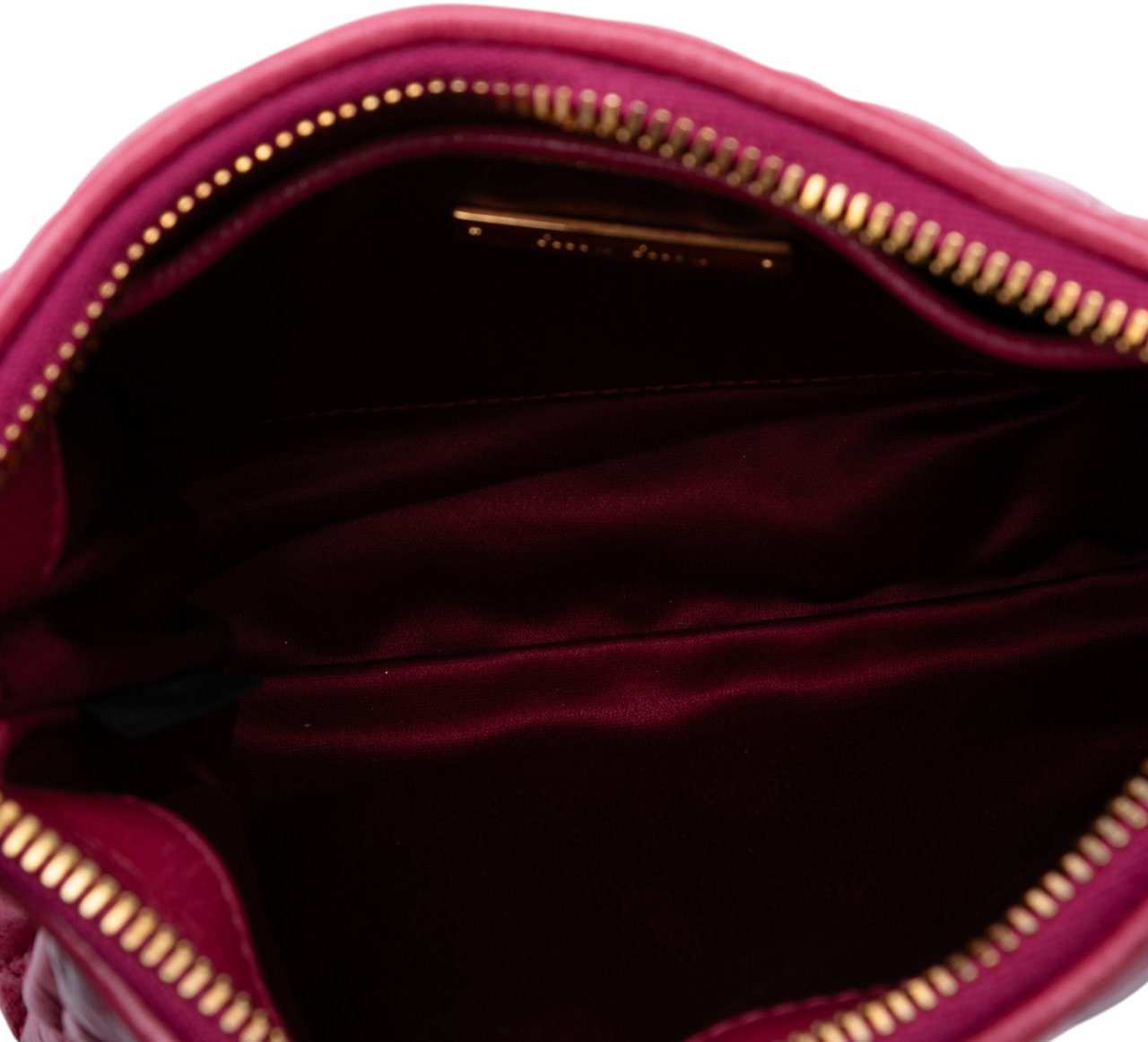 Miu Miu Matelasse Lambskin Leather Crossboy Roze