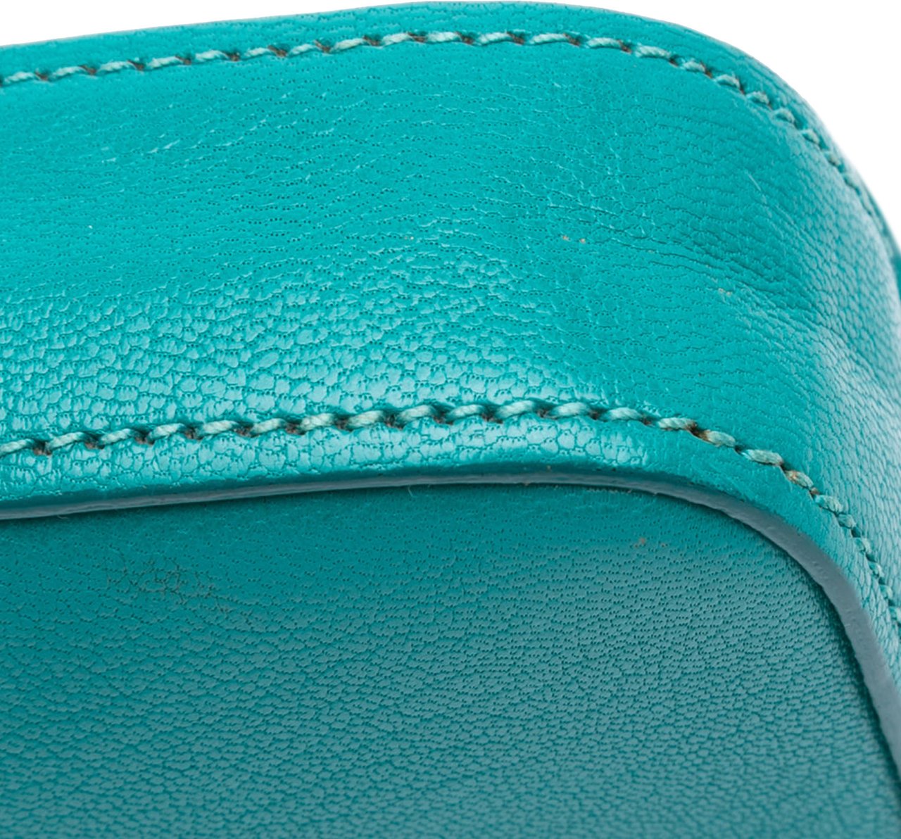 Miu Miu Goatskin Madras Crossbody Blauw